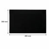 REGENT PLACE MATS WOVEN PVC BLACK WITH BORDER 4PK ROLL, 300xX450MM