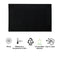 REGENT PLACE MATS WOVEN PVC BLACK WITH BORDER 4 PACK ROLL, 300xX450MM