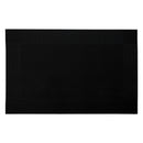 REGENT PLACE MATS WOVEN PVC BLACK WITH BORDER 4 PACK ROLL, 300xX450MM