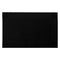 REGENT PLACE MATS WOVEN PVC BLACK WITH BORDER 4 PACK ROLL, 300xX450MM