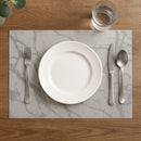 REGENT PLACE MATS WOVEN PVC SILVER MARBLE 4PK ROLL, 300X450MM