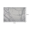 REGENT PLACE MATS WOVEN PVC SILVER MARBLE 4PK ROLL, 300X450MM