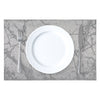 REGENT PLACE MATS WOVEN PVC SILVER MARBLE 4PK ROLL, 300X450MM