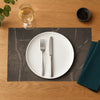 REGENT PLACE MATS WOVEN PVC GREY MARBLE 4PK ROLL, 300X450MM
