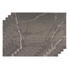 REGENT PLACE MATS WOVEN PVC GREY MARBLE 4PK ROLL, 300X450MM