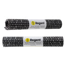 REGENT PLACE MATS WOVEN PVC/COTTON MOTTLED BLACK/WHITE, 4 PACK ROLL (300X450MM)