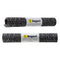 REGENT PLACE MATS WOVEN PVC/COTTON MOTTLED BLACK/WHITE, 4 PACK ROLL (300X450MM)