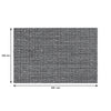 REGENT PLACE MATS WOVEN PVC & COTTON MOTTLED BLACK & WHITE 4PK ROLL, 300X450MM