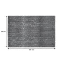 REGENT PLACE MATS WOVEN PVC/COTTON MOTTLED BLACK/WHITE, 4 PACK ROLL (300X450MM)
