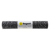 REGENT PLACE MATS WOVEN PVC & COTTON MOTTLED BLACK & WHITE 4PK ROLL, 300X450MM