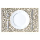 REGENT PLACE MATS PRESSED GOLD PVC 4PK ROLL, 300X450MM