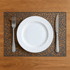 REGENT PLACE MATS PRESSED SILVER PVC 4PK ROLL, 300X450MM