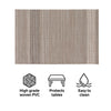 REGENT PLACE MATS WOVEN PVC DESERT SAND 4PK ROLL, 300X450MM
