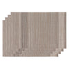 REGENT PLACE MATS WOVEN PVC DESERT SAND 4PK ROLL, 300X450MM