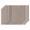 REGENT PLACE MATS WOVEN DESERT SAND PVC, 4 PACK ROLL (300X450MM)
