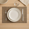 REGENT PLACE MATS WOVEN PVC WHEAT 4PK ROLL, 300X450MM