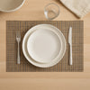 REGENT PLACE MATS WOVEN PVC BEIGE BLISS 4PK ROLL, 300X450MM