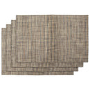 REGENT PLACE MATS WOVEN WHEAT PVC, 4 PACK (300X450MM)