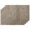 REGENT PLACE MATS WOVEN WHEAT PVC, 4 PACK, 300X450MM