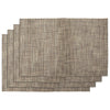 REGENT PLACE MATS WOVEN WHEAT PVC, 4 PACK, 300X450MM