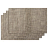 REGENT PLACE MATS WOVEN PVC WHEAT 4PK ROLL, 300X450MM