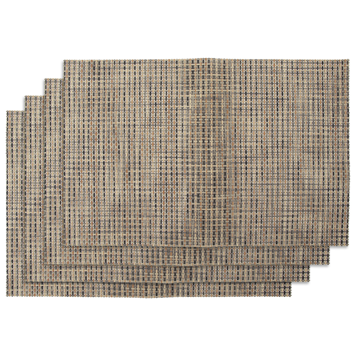 REGENT PLACE MATS WOVEN PVC WHEAT 4PK ROLL, 300X450MM