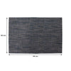 REGENT PLACE MATS WOVEN PVC BLUE/GREY 4PK, 300X450MM