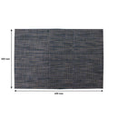 REGENT PLACE MATS WOVEN BLUE/GREY PVC, 4 PACK (300X450MM)