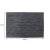 REGENT PLACE MATS WOVEN BLUE/GREY PVC, 4 PACK (300X450MM)