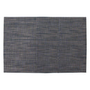 REGENT PLACE MATS WOVEN PVC BLUE/GREY 4PK, 300X450MM