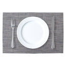REGENT PLACE MATS WOVEN PVC BLUE/GREY 4PK, 300X450MM