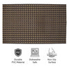 REGENT PLACE MATS WOVEN PVC GOLD/BLACK/GREY 4PK, 300X450MM