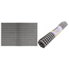 REGENT PLACE MATS WOVEN SILVER/BLACK PVC 4PK ROLL, 300X450MM