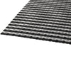 REGENT PLACE MATS WOVEN SILVER/BLACK PVC 4PK ROLL, 300X450MM