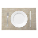 REGENT PLACE MATS WOVEN PVC BEIGE BLISS 4PK ROLL, 300X450MM