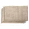 REGENT PLACE MATS WOVEN PVC BEIGE BLISS 4PK ROLL, 300X450MM