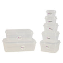 REGENT STOREAWAY PLASTIC STACK BOX CLEAR, 2.1L (195X195X115MM)