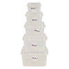 REGENT STOREAWAY PLASTIC STACK BOX CLEAR, 2.1L - 195X195X115MM