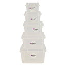 REGENT PLASTIC  KEMPY SQUARE STORAGE BOX CLEAR, 2.1LT (195X195X115MM)