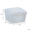 REGENT STOREAWAY CLEAR PLASTIC STACK BOX 1.3L, 160X170X55MM