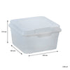 REGENT STOREAWAY PLASTIC STACK BOX CLEAR, 2.1L - 195X195X115MM