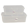 REGENT PLASTIC KEMPY RECTANGULAR STORAGE BOX CLEAR, 2.7LT (290X185X110MM)