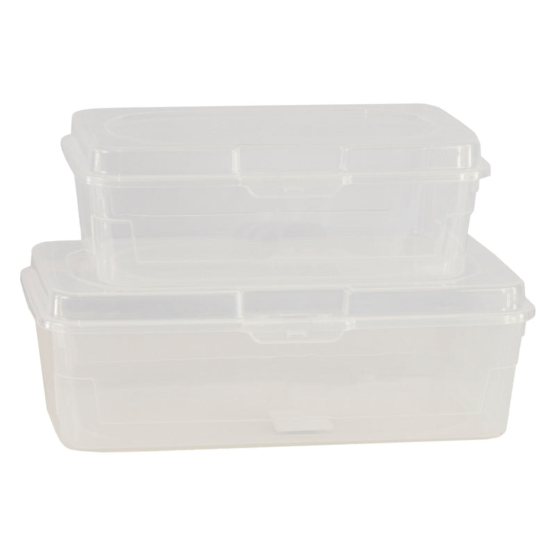 REGENT PLASTIC KEMPY RECTANGULAR STORAGE BOX CLEAR, 2.7LT (290X185X110MM)