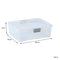 REGENT PLASTIC PINKI STORAGE BOX CLEAR & GREY, 2.2LT (240X280X80MM)