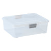 REGENT PLASTIC PINKI STORAGE BOX CLEAR & GREY, 2.2LT (240X280X80MM)
