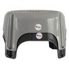REGENT STOREAWAY HOUSEHOLD PLASTIC STOOL LIGHT OR DARK GREY (MAX. WEIGHT 80KG), 435X345X235MM