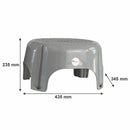REGENT PLASTIC HOUSEHOLD L STOOL BEIGE & GREY ASSORTED (MAX. WEIGHT 80KG), (435X345X235MM)