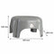 REGENT PLASTIC HOUSEHOLD L STOOL BEIGE & GREY ASSORTED (MAX. WEIGHT 80KG), (435X345X235MM)