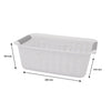 REGENT STOREAWAY CLEAR & GREY PLASTIC WASHDAY BASKET MEDIUM, 280X210X100MM