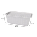 REGENT PLASTIC HARMONY LINE MEDIUM BASKET CLEAR & GREY, (280X210X100MM)